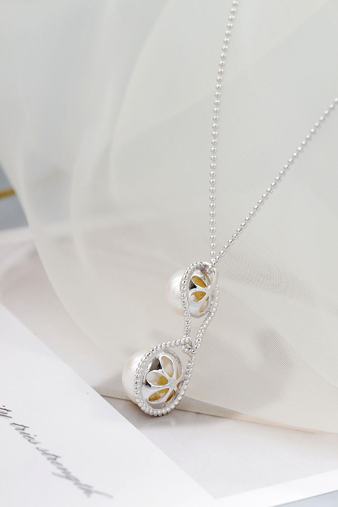 Authentic Natural Freshwater Pearl Pendant Fashion Simple Yet Elegant Design 925 Sterling Silver Pendants Creative Jewelry Gift