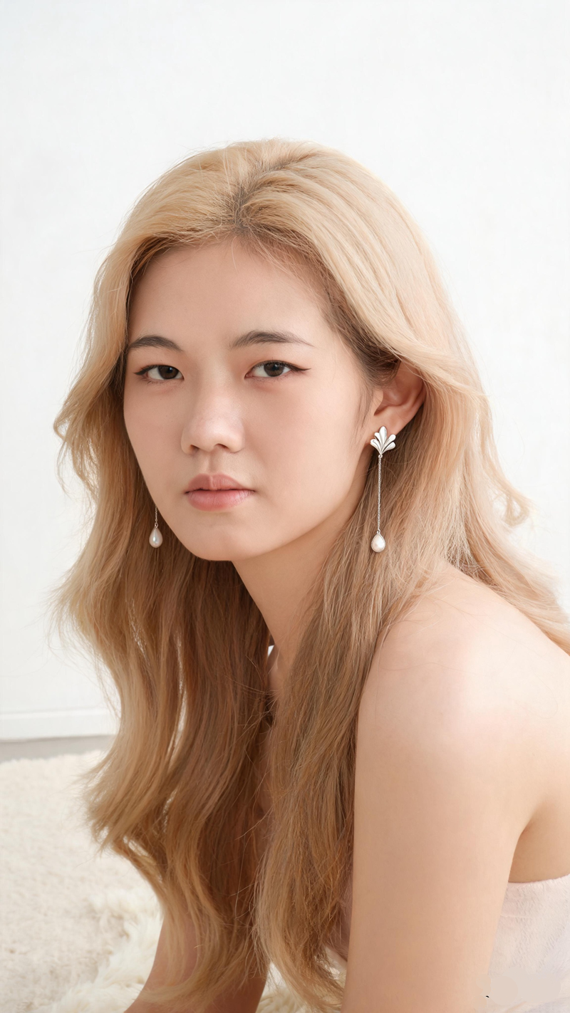 S925 Sterling Silver leaf Earrings Natural Teardrop White Mother-of-Pearl Shell Earring Minimalist Jewelry Gift