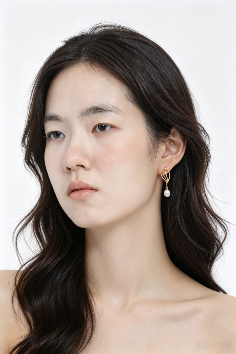 Women Fashion S925 Sterling Silver Dangle Earrings 24K Gold Plated Hollow Butterfly Wing Inlaid Natural Pearl Earring Daily Gift