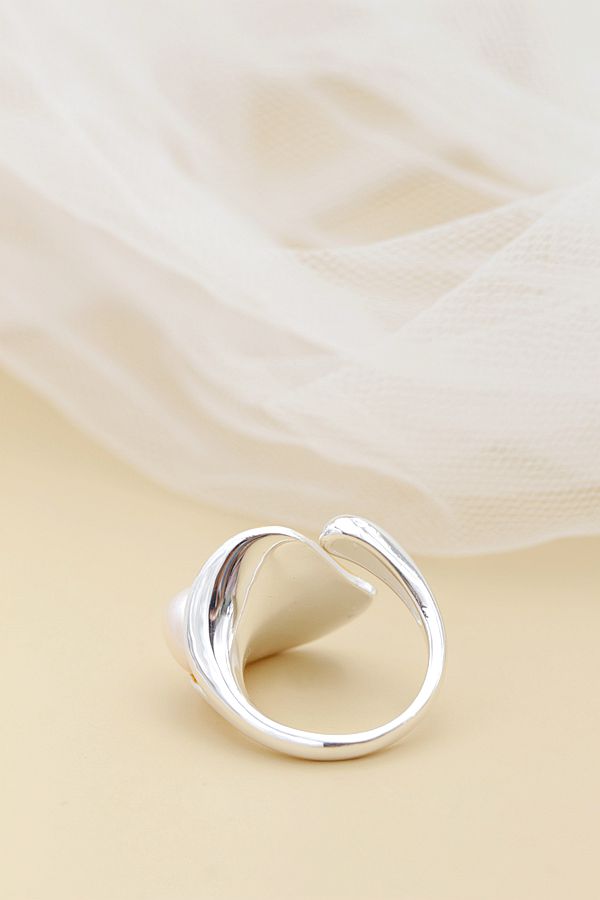 Handmade Creative Trendy 18K Gold Plated Rings Inlaid Natural Freshwater Pearl Open Adjustable Women 925 Sterling Silver Ring