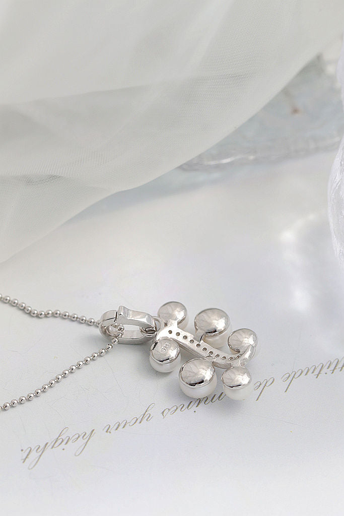 Authentic Natural Freshwater Pearl Pendant Fashion Simple Design 925 Sterling Silver Pendant Elegant Ladie Creative Jewelry Gift