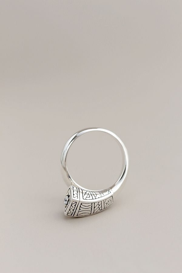 925 Sterling Silver Ring Retro Style Incorporates Religious Elements Mary Motif Design Is Simple And Unisex Open Ring