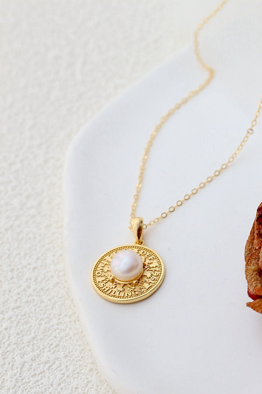 Authentic 925 Sterling Silver Pendant Inlaid Natural Freshwater Pearl Fashion Style Women Pendant 18K Gold Plated Jewelry Gift
