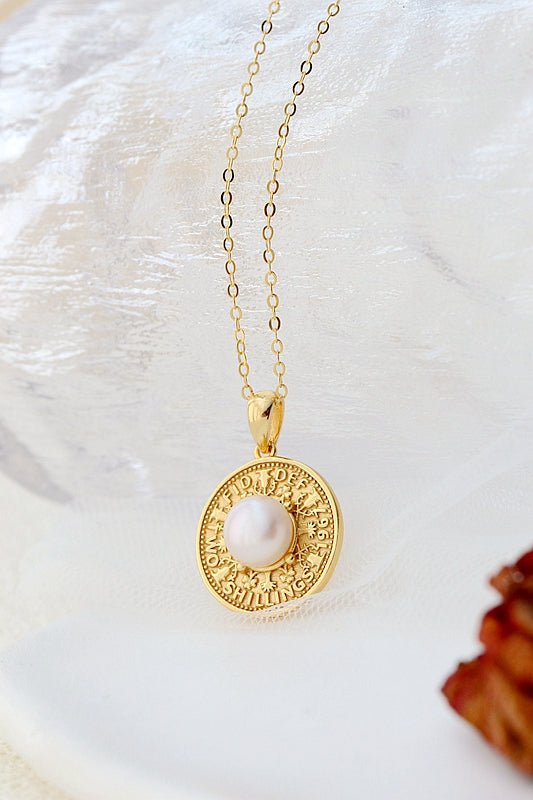 Authentic 925 Sterling Silver Pendant Inlaid Natural Freshwater Pearl Fashion Style Women Pendant 18K Gold Plated Jewelry Gift