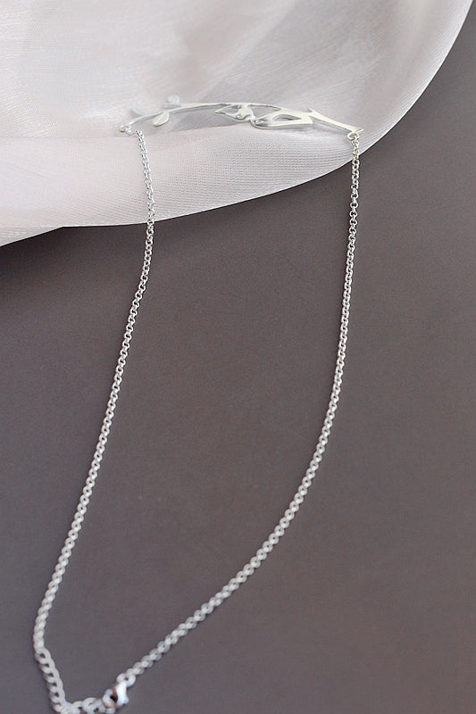 925 Sterling Silver Pendant with Silver Necklace Fashion Style Creative Bird Branch Silver Pendant