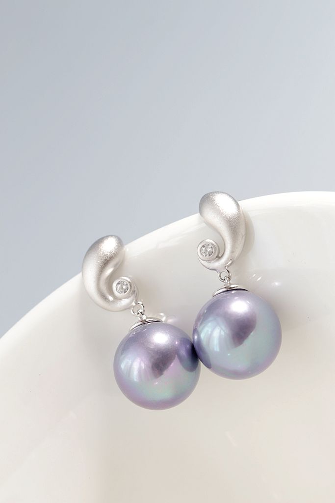 925 Sterling Silver Earring Inlaid Imitation Pearl Women Trendy Style Charm Creativ Silver Earring