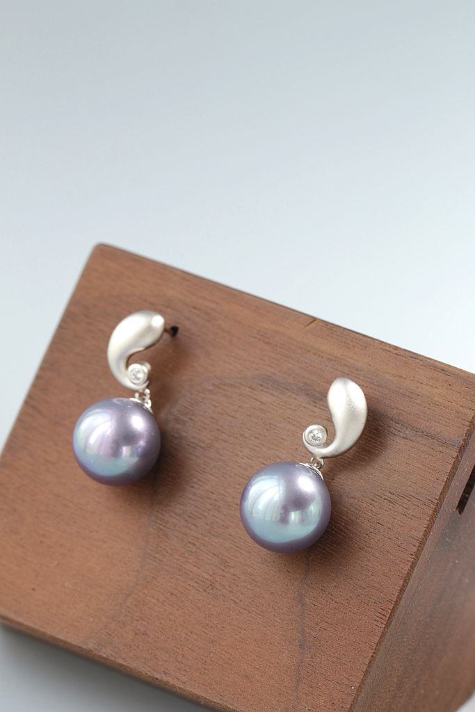 925 Sterling Silver Earring Inlaid Imitation Pearl Women Trendy Style Charm Creativ Silver Earring