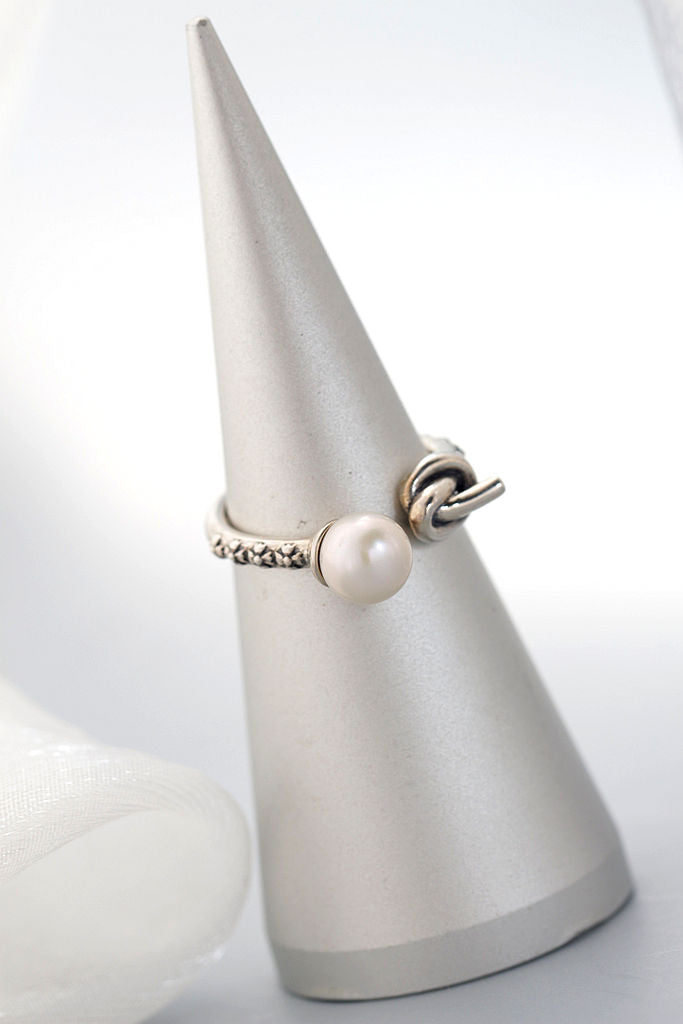 Authentic 925 Sterling Silver Ring Inlaid Natural Freshwater pearl Opening Adjustable Rings Handmade Creative Fine Jewelry Gift