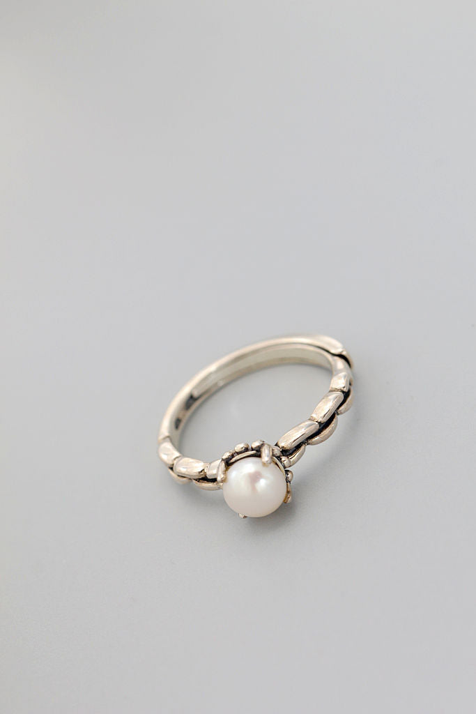 Authentic 925 Sterling Silver Ring Inlaid Natural Freshwater Pearl Opening Adjustable Rings Handmade Creative Fine Jewelry Gift
