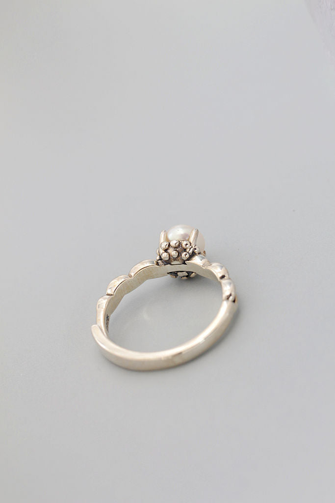 Authentic 925 Sterling Silver Ring Inlaid Natural Freshwater Pearl Opening Adjustable Rings Handmade Creative Fine Jewelry Gift