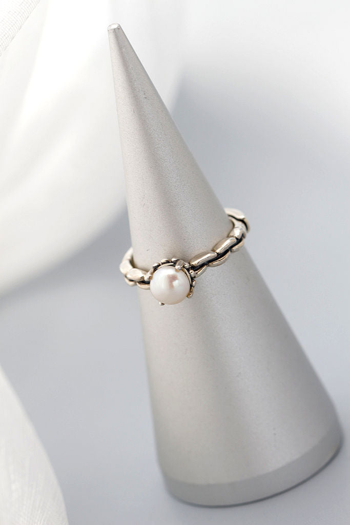 Authentic 925 Sterling Silver Ring Inlaid Natural Freshwater Pearl Opening Adjustable Rings Handmade Creative Fine Jewelry Gift