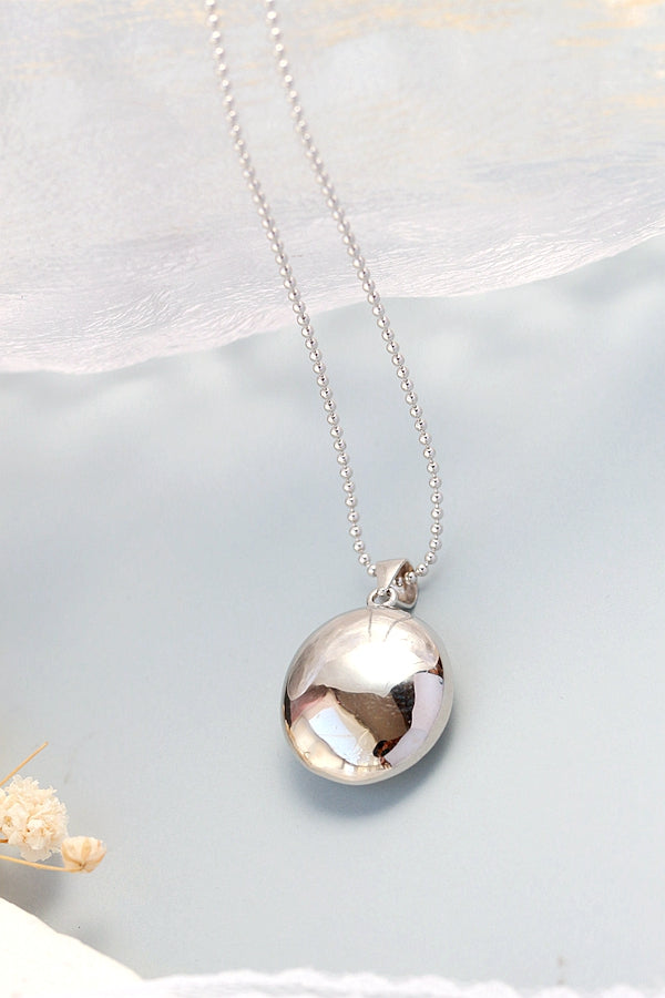 925 Sterling Silver Pendant Inlaid Natural Freshwater Pearl Lady Pendants Handmade Creative Trendy Jewelry Gift