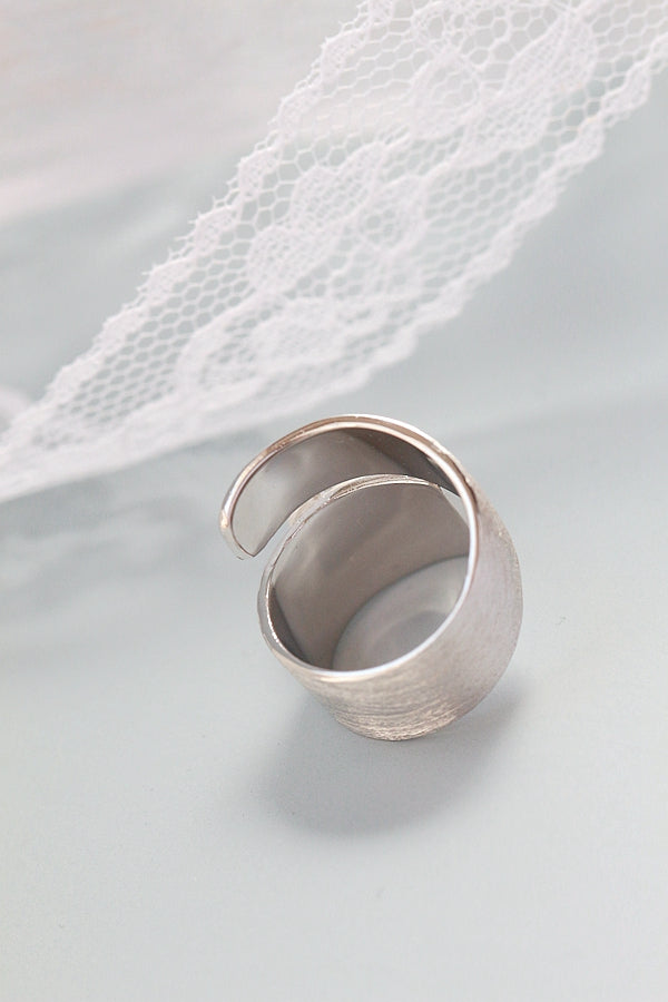 Authentic 925 Sterling Silver Retro Style Opening Ring Inlaid Natural Pearl Rings Handmade Creative Trendy Jewelry Gift