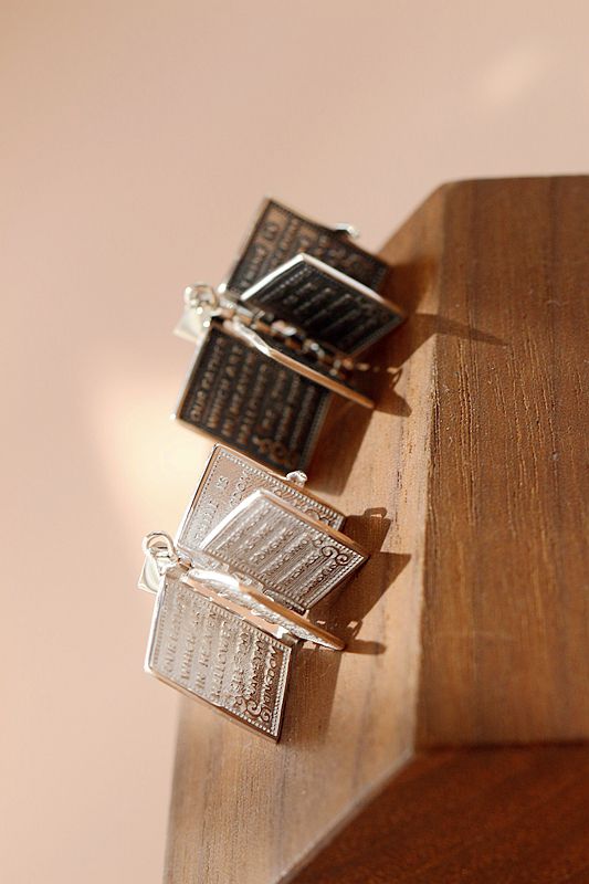 925 Sterling Silver Pendant Jesus Biblical That Can Be Opened Books Pendant Retro National Style Jewelry Gift