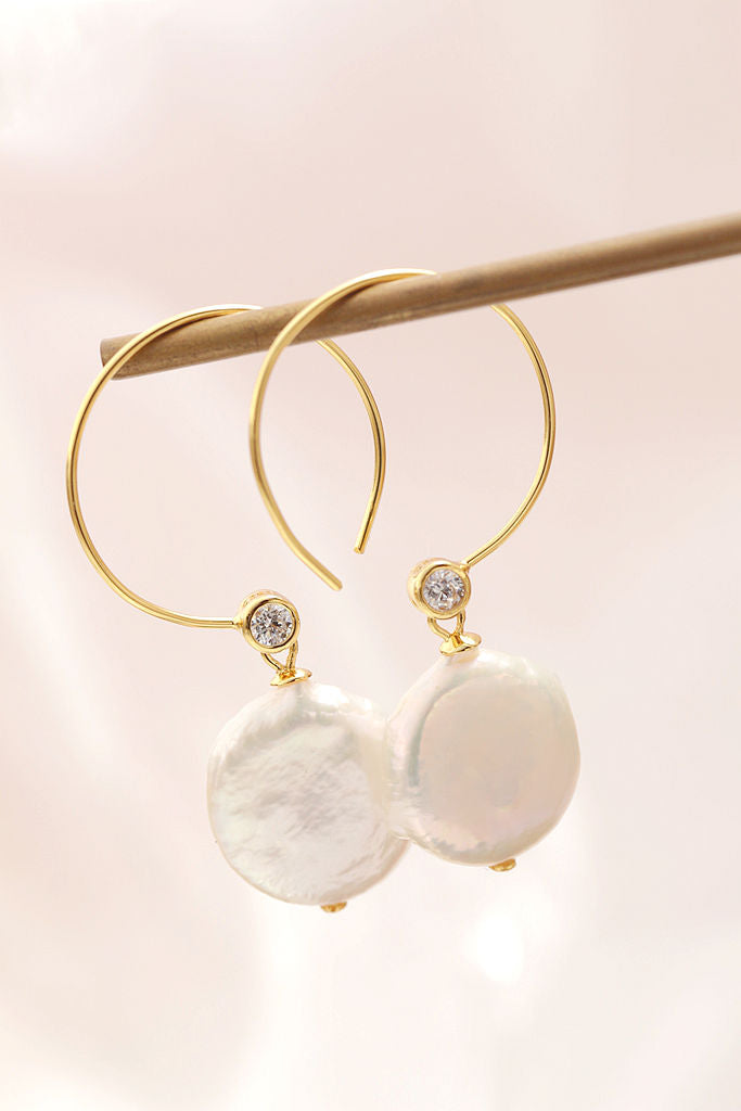 Trendy Women Earring Inlaid Natural Baroque Freshwater Pearl Handmade Creative 925 Sterling Silver Earrings Fine Jewelry Gift