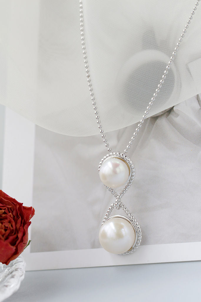 Authentic Natural Freshwater Pearl Pendant Fashion Simple Yet Elegant Design 925 Sterling Silver Pendants Creative Jewelry Gift