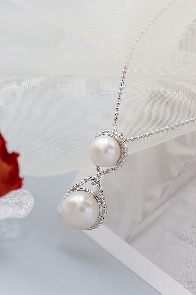 Authentic Natural Freshwater Pearl Pendant Fashion Simple Yet Elegant Design 925 Sterling Silver Pendants Creative Jewelry Gift