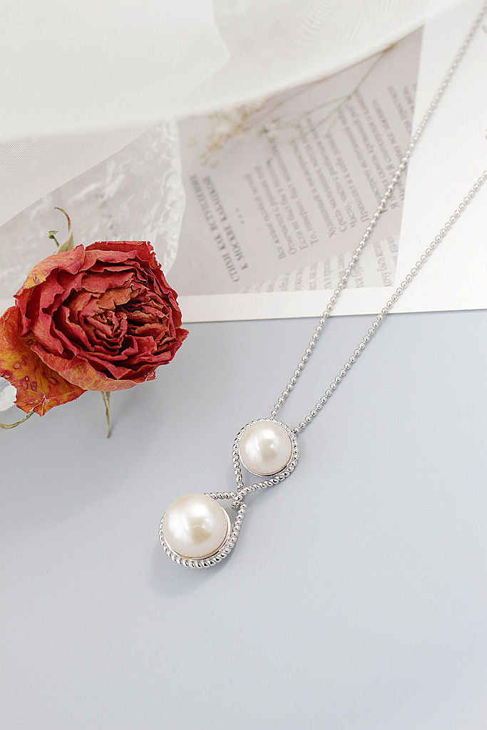Authentic Natural Freshwater Pearl Pendant Fashion Simple Yet Elegant Design 925 Sterling Silver Pendants Creative Jewelry Gift