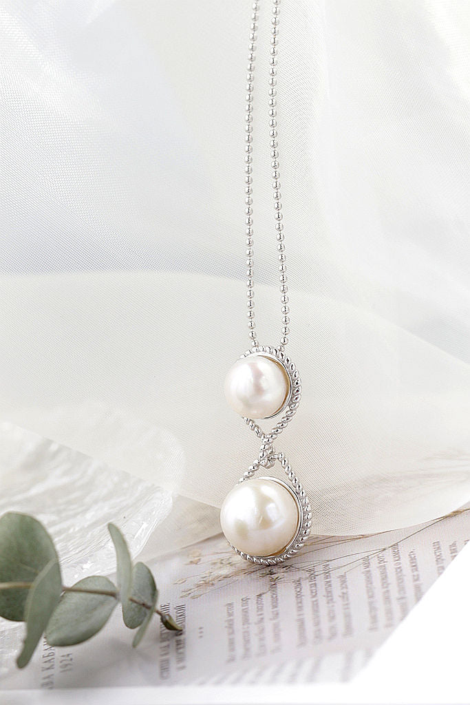 Authentic Natural Freshwater Pearl Pendant Fashion Simple Yet Elegant Design 925 Sterling Silver Pendants Creative Jewelry Gift