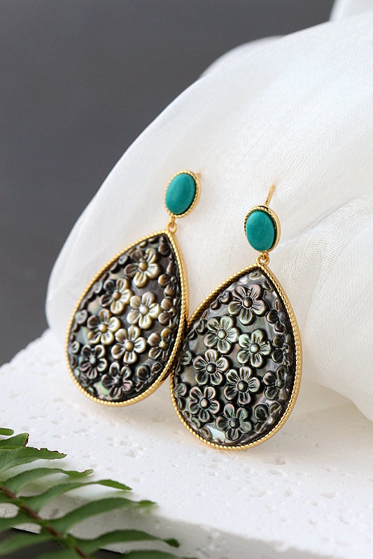 Natural Pearl Shellfish Earring 925 Sterling Silver Earrings Female Fashion 18K Gold Plated Wedding Party Fine Jewelry Gift