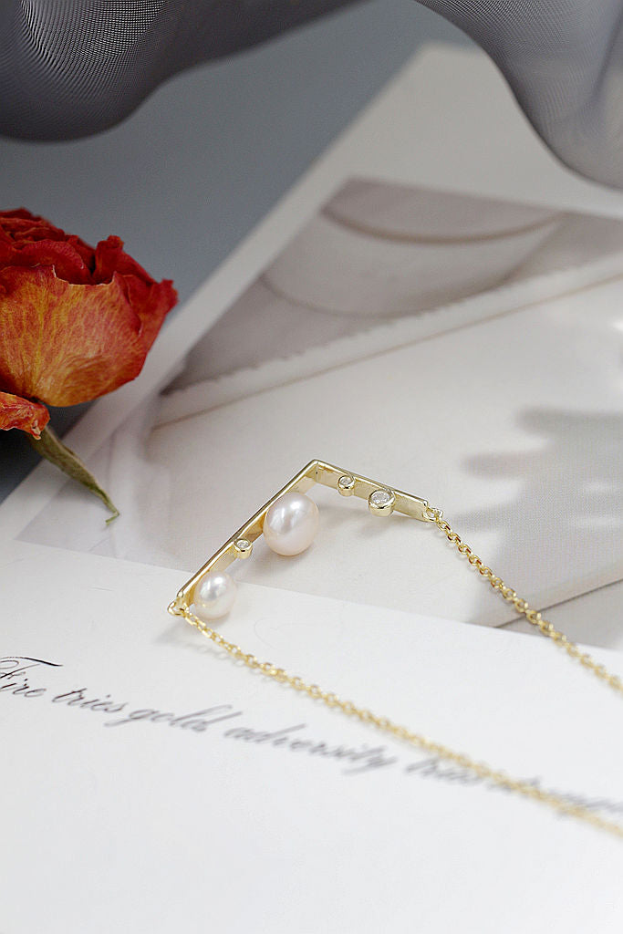 Authentic 925 Sterling Silver Pendant Inlaid Natural Freshwater Pearl Modern Simplicity Style 18k Gold Plating Pendant Gift