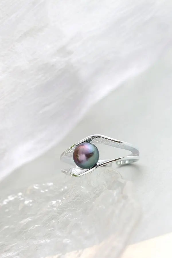 Authentic 925 Sterling Silver Ring Inlaid Natural Freshwater Pearl Opening Adjustable Fashion Rings Women For Fine Jewelry Gift