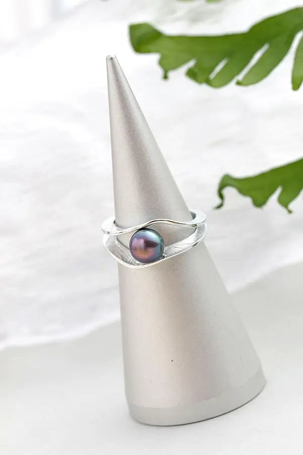 Authentic 925 Sterling Silver Ring Inlaid Natural Freshwater Pearl Opening Adjustable Fashion Rings Women For Fine Jewelry Gift